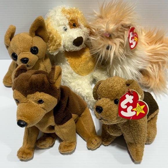 Puppy Dog Lot of 14 TY Beanie Babies Plush Toys Collection - Picture 4 of 9